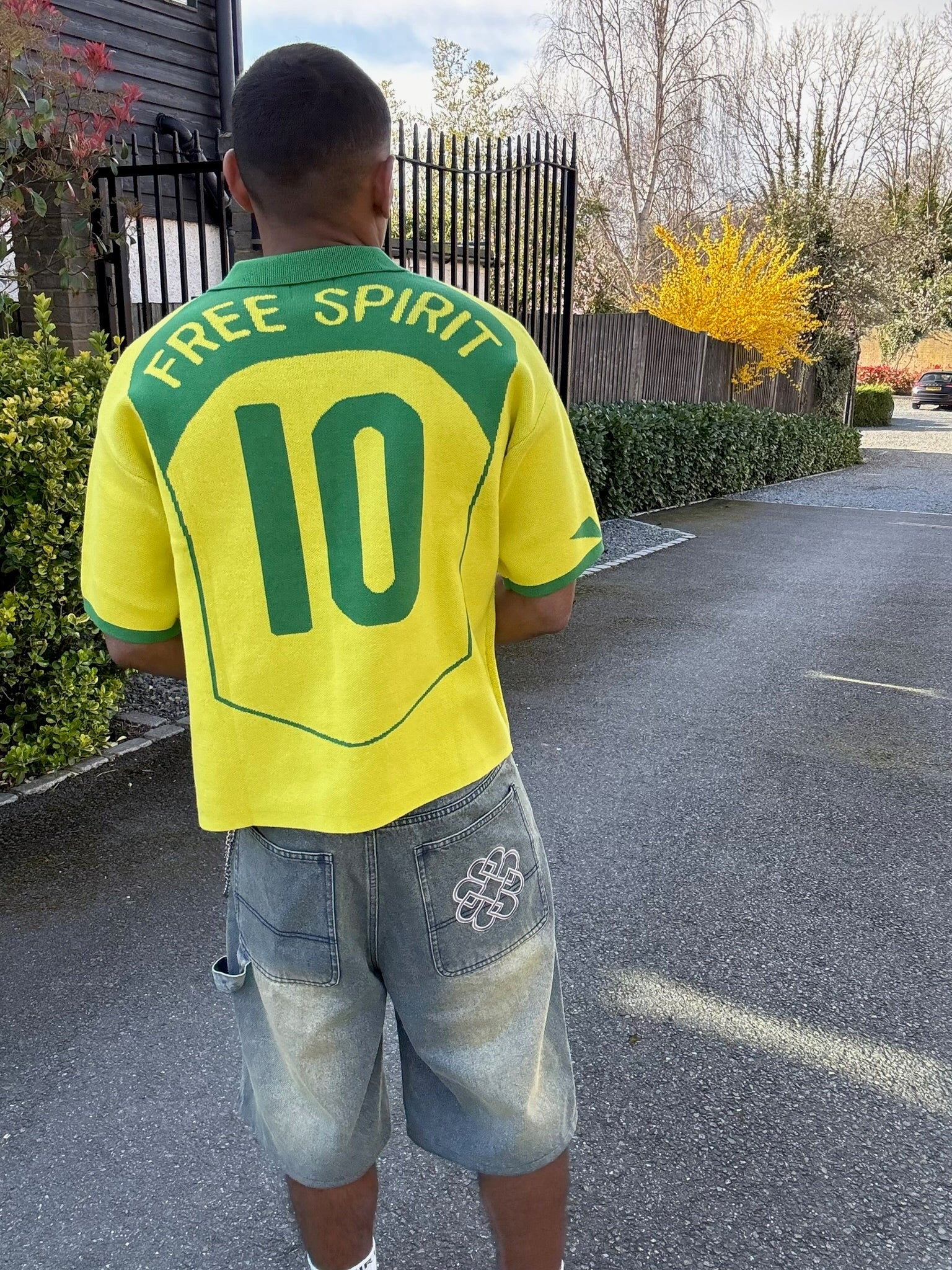Bénir Clothing 04 Dinho Inspired Knit Yellow Polo Shirt